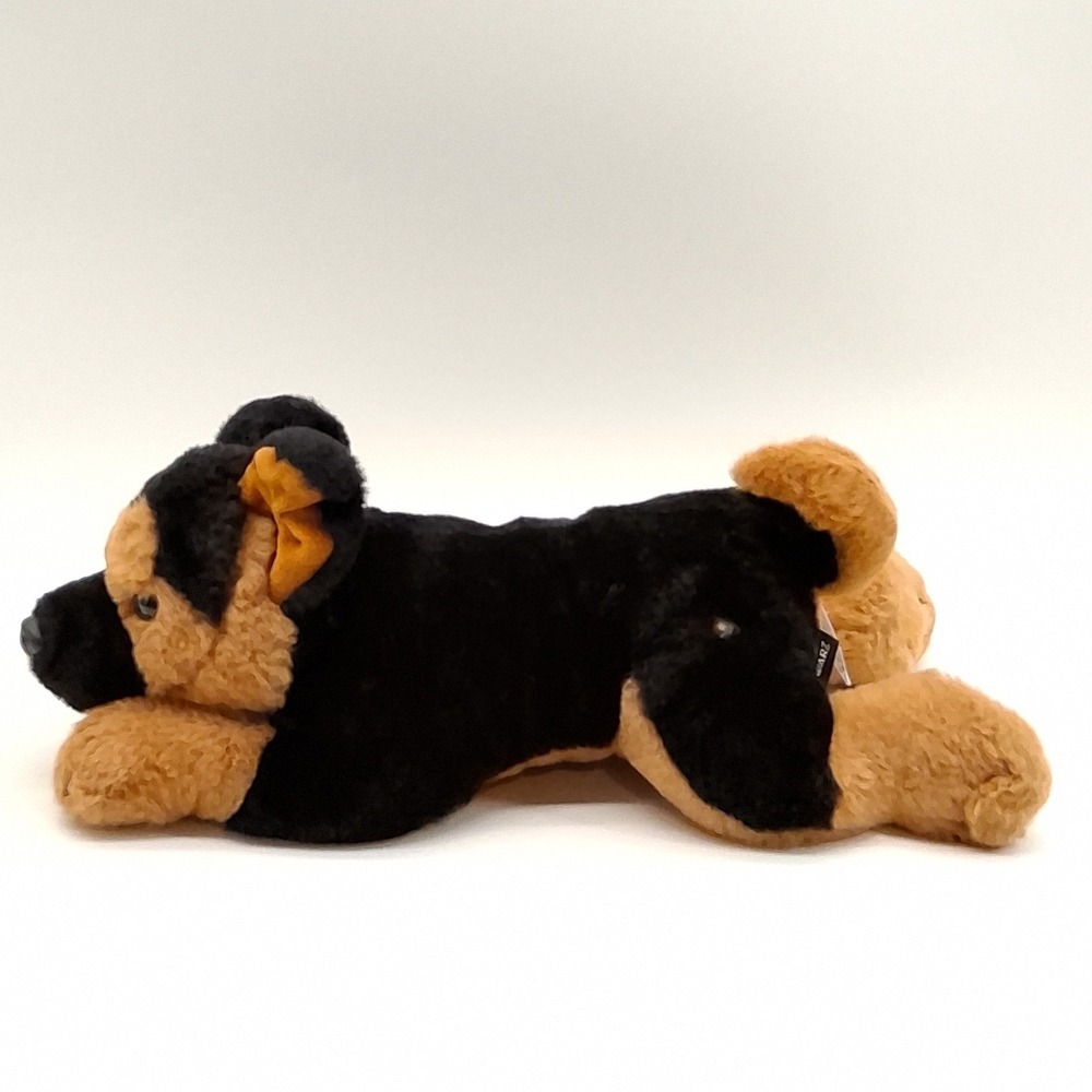 FAO Schwarz 14" German Shepherd Dog Floppy Laying Plush Toy Stuffed Animal - Picture 5 of 9